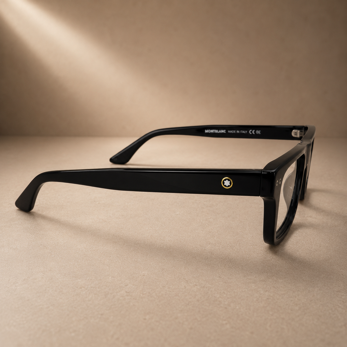 Black Rectangular Full Acetate Frame