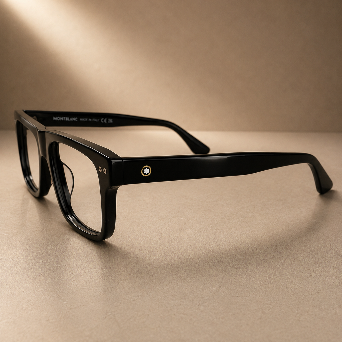 Black Rectangular Full Acetate Frame
