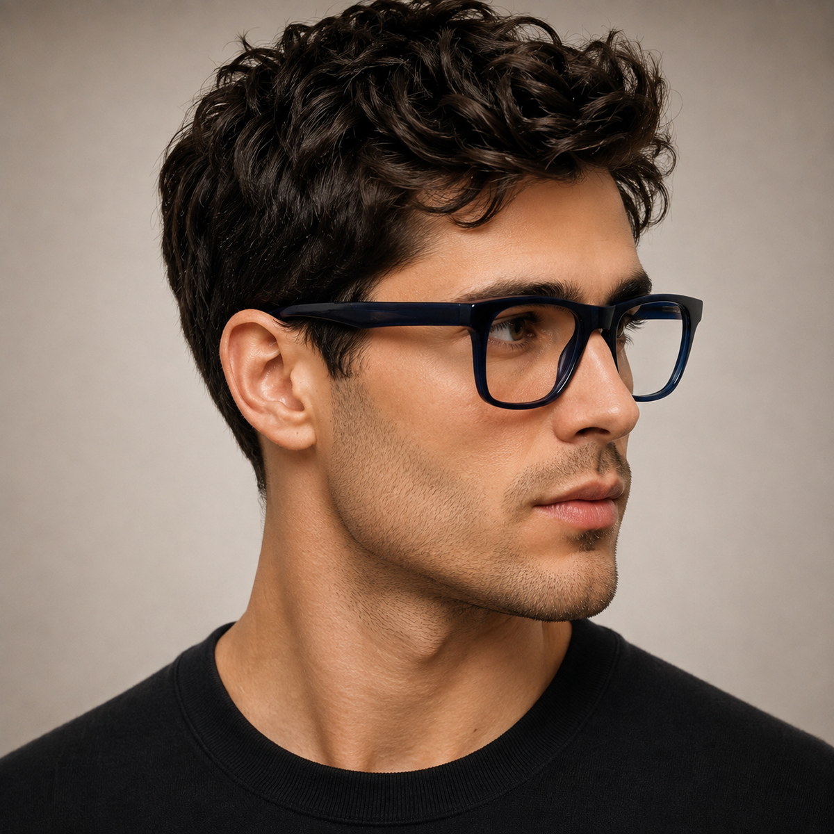 Dark Blue Wayfarer Acetate Frame