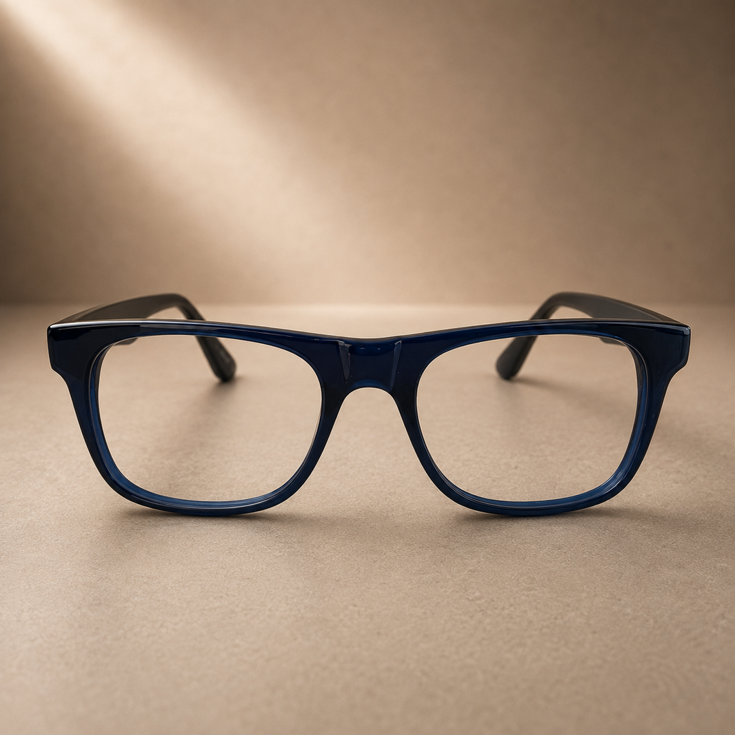 Dark Blue Wayfarer Acetate Frame