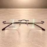 Pink Thin Rimless Titanium Frame 995308