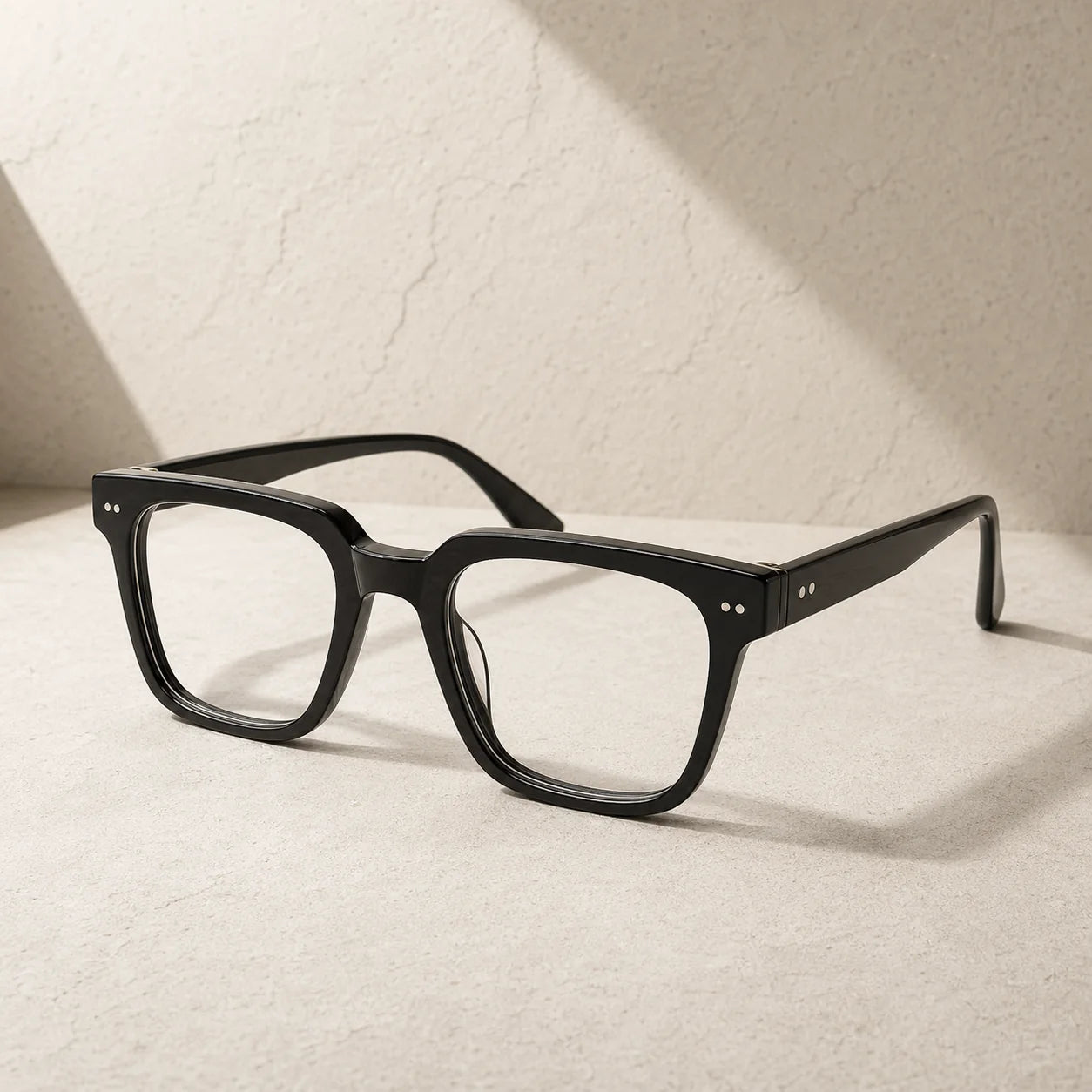 Black square optical frame