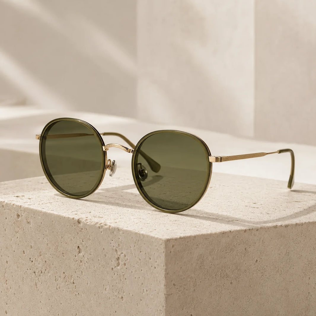 Riviera - Olive Round eyewear