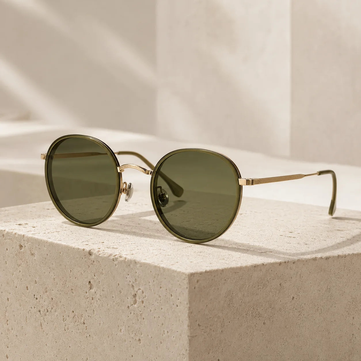 Riviera - Olive Round eyewear